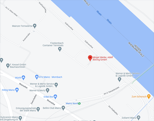 Anfahrt Werk Mainz