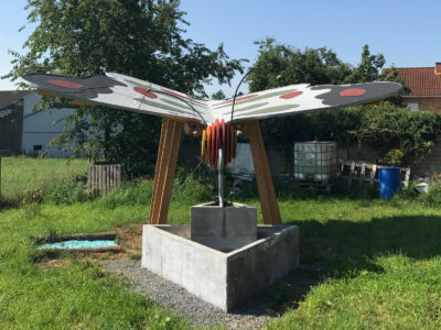 Schmetterling zur Gewinnung von Regenwasser, Kindergarten in Dünstekoven