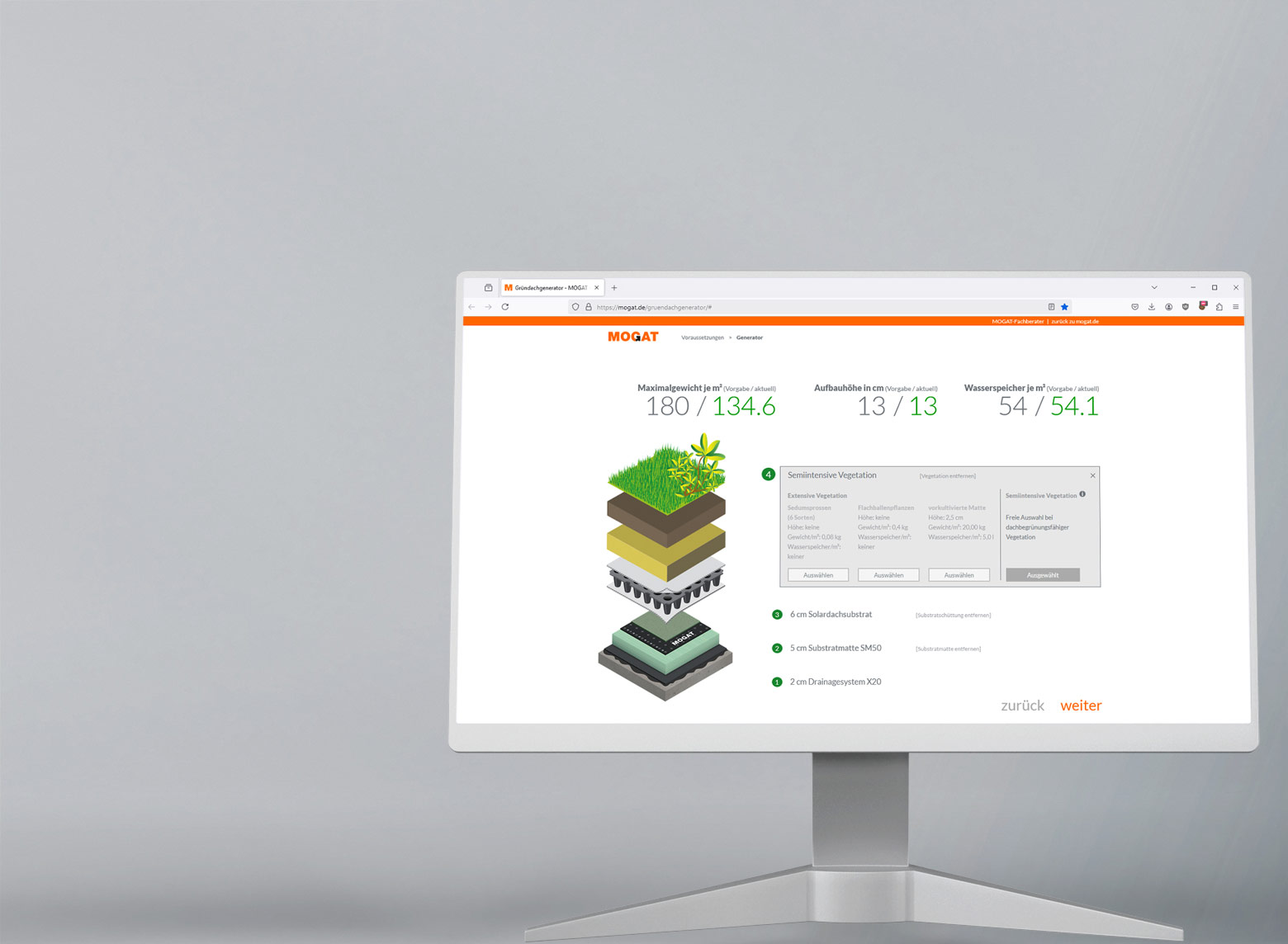 Screen Gründachgenerator